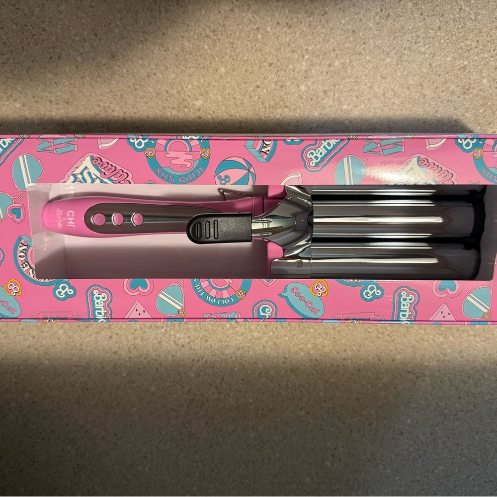 Barbie x CHI triple barrel deep waver